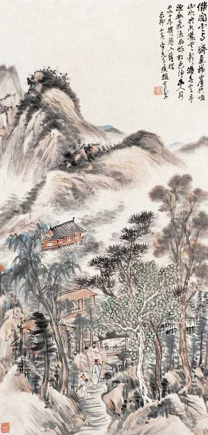 赵云壑 山水图 立轴